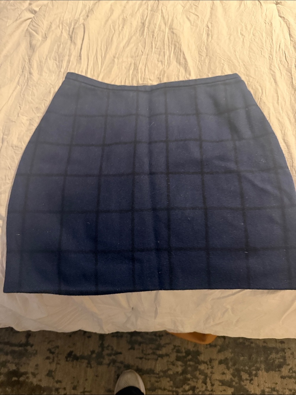 Madewell Women's Blue Plaid Mini Skirt